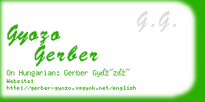 gyozo gerber business card
